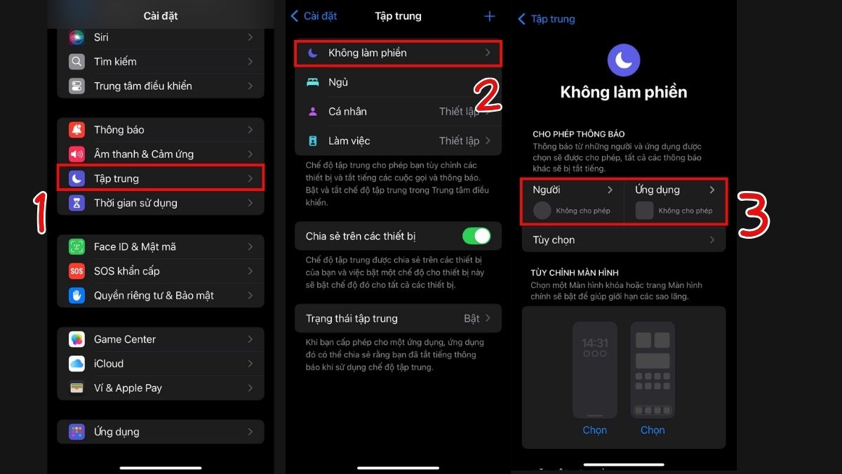 Cách khắc phục lỗi Zalo không nhận được cuộc gọi - tắt chế độ làm phiền