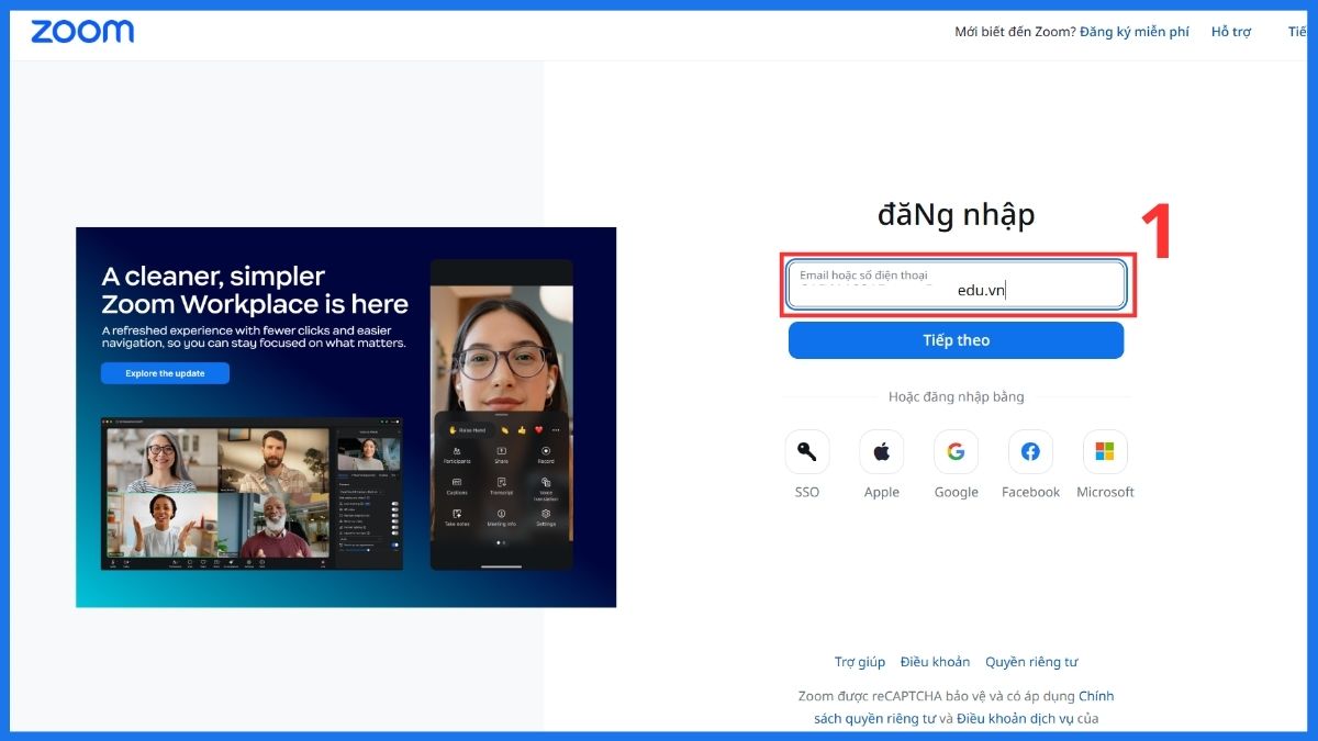 Cách tạo phòng Zoom không giới hạn bằng sử dụng tài khoản tổ chức hay giáo dục - bước 1