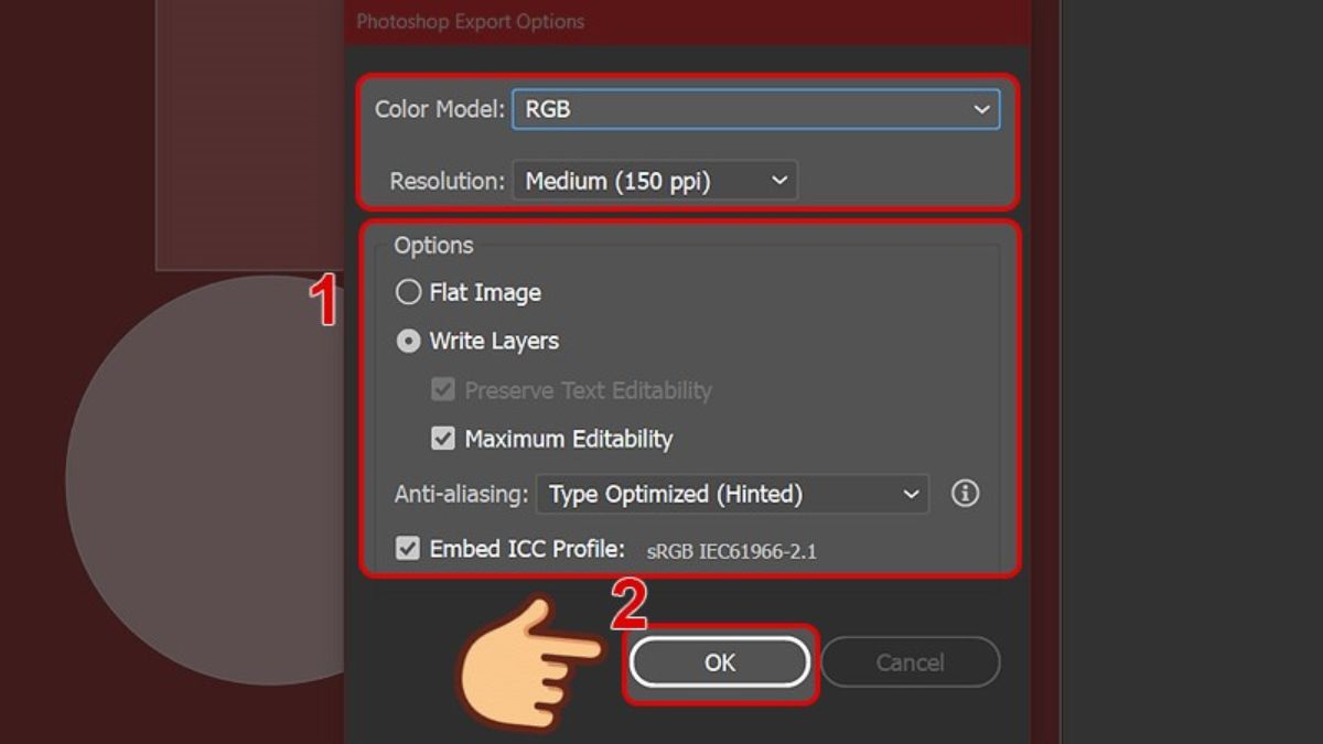 Cách chuyển file EPS sang PSD bằng AI bước 4
