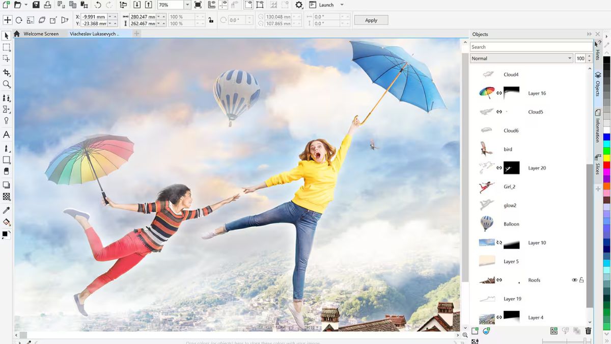 Phần mềm mở file EPS - CorelDRAW