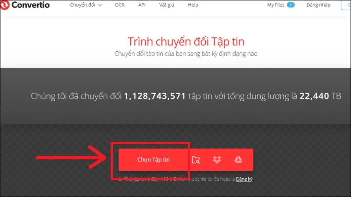 Cách chuyển file EPS sang PNG, EMF, SVG online bước 1