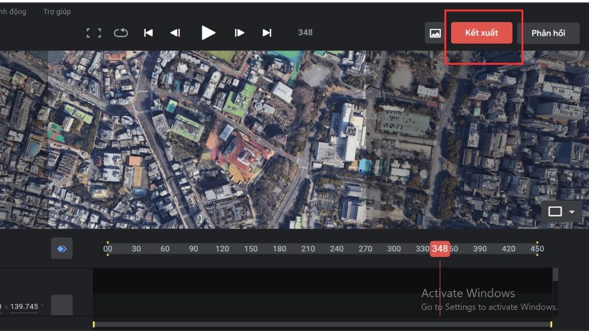Hướng dẫn sử dụng Google Earth Studio - bước 5