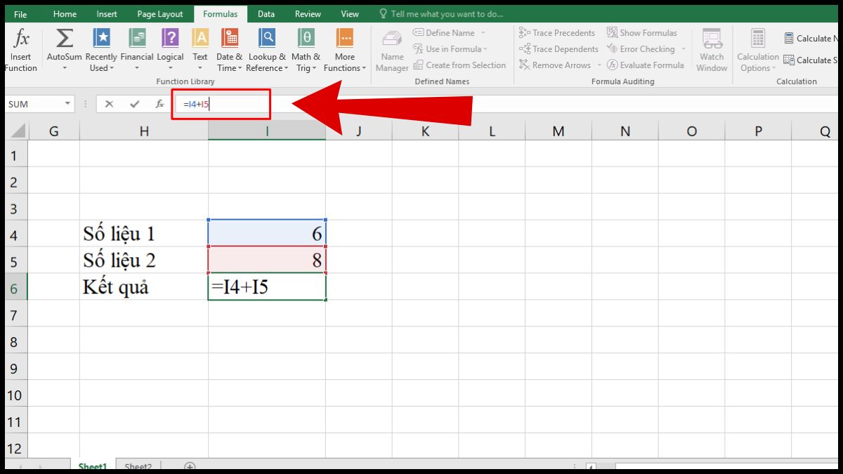 khắc phục lỗi excel không chạy công thức bị vòng lặp - bước 3