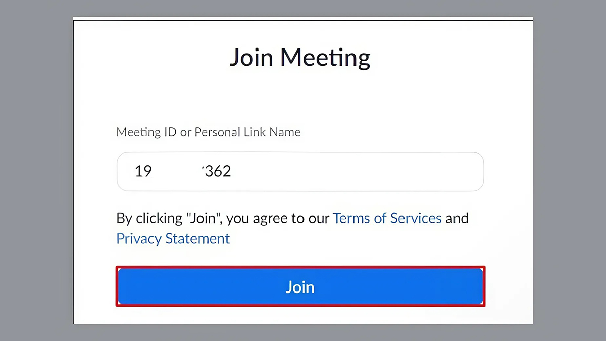 khắc phục lỗi invalid meeting id - Sử dụng trình duyệt bước 2, 3