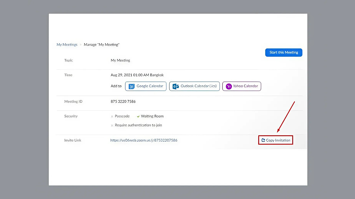 khắc phục lỗi invalid meeting id - Tham gia họp bằng link mời