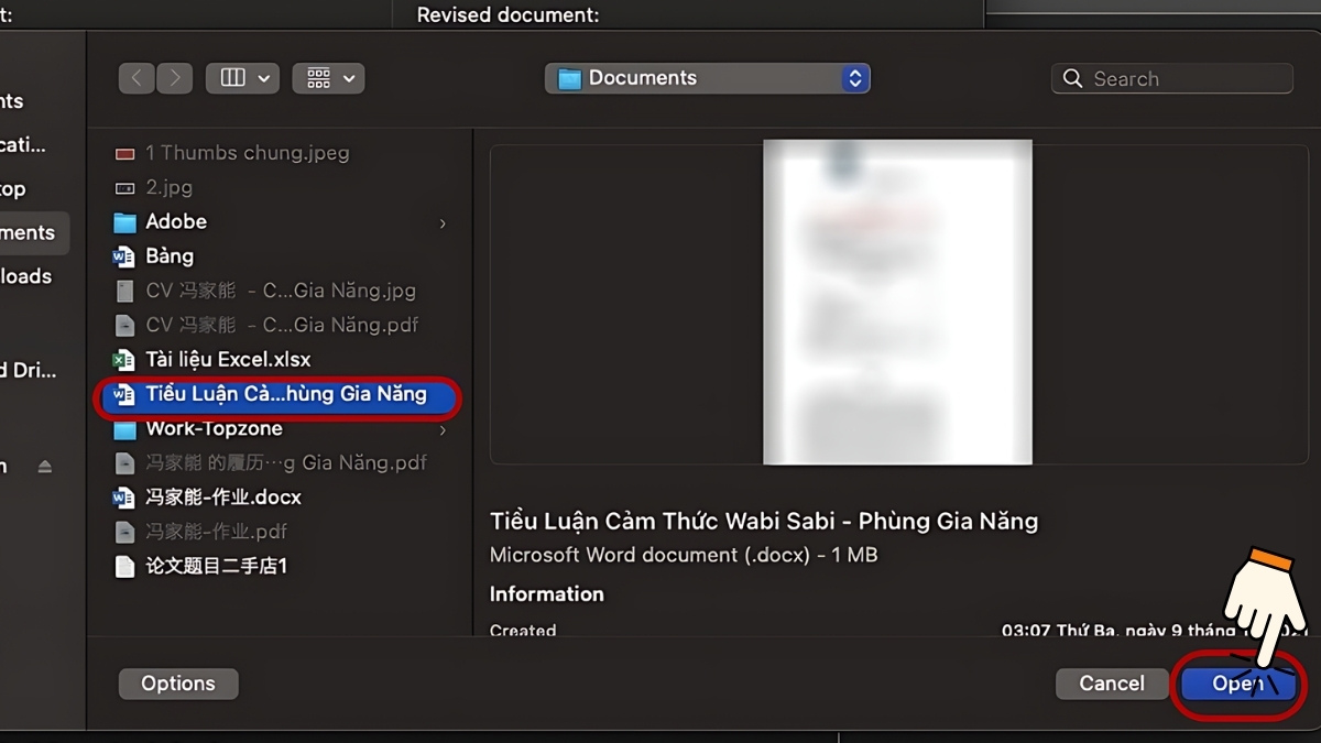 Cách so sánh 2 file Word bằng Compare bước 4