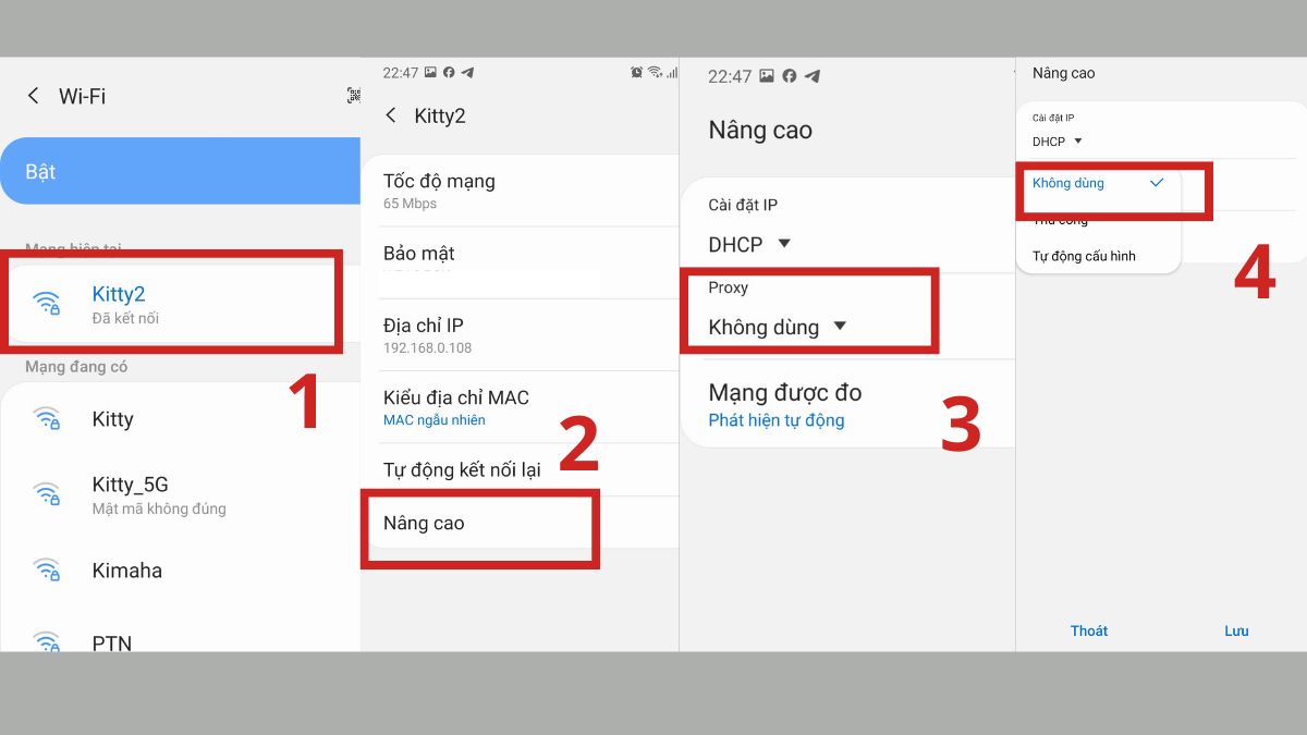 cách sửa lỗi err_connection_refused - Kiểm tra cài đặt proxy