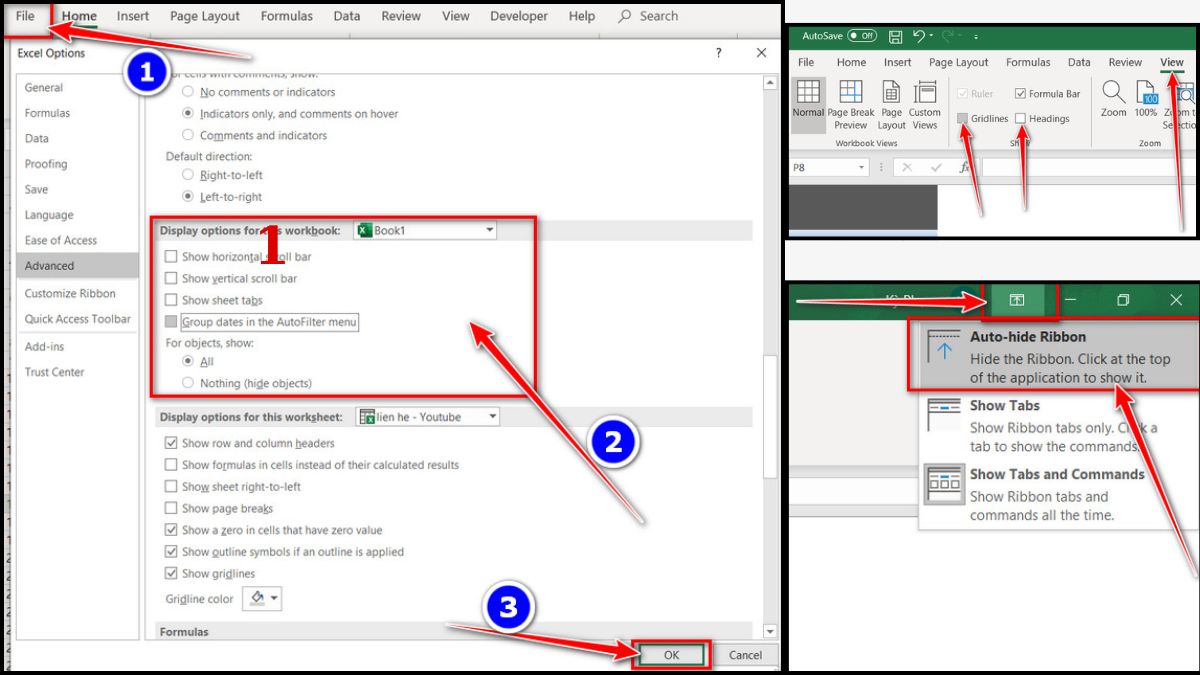 Tạo menu liên kết các sheet trong Excel bước 2