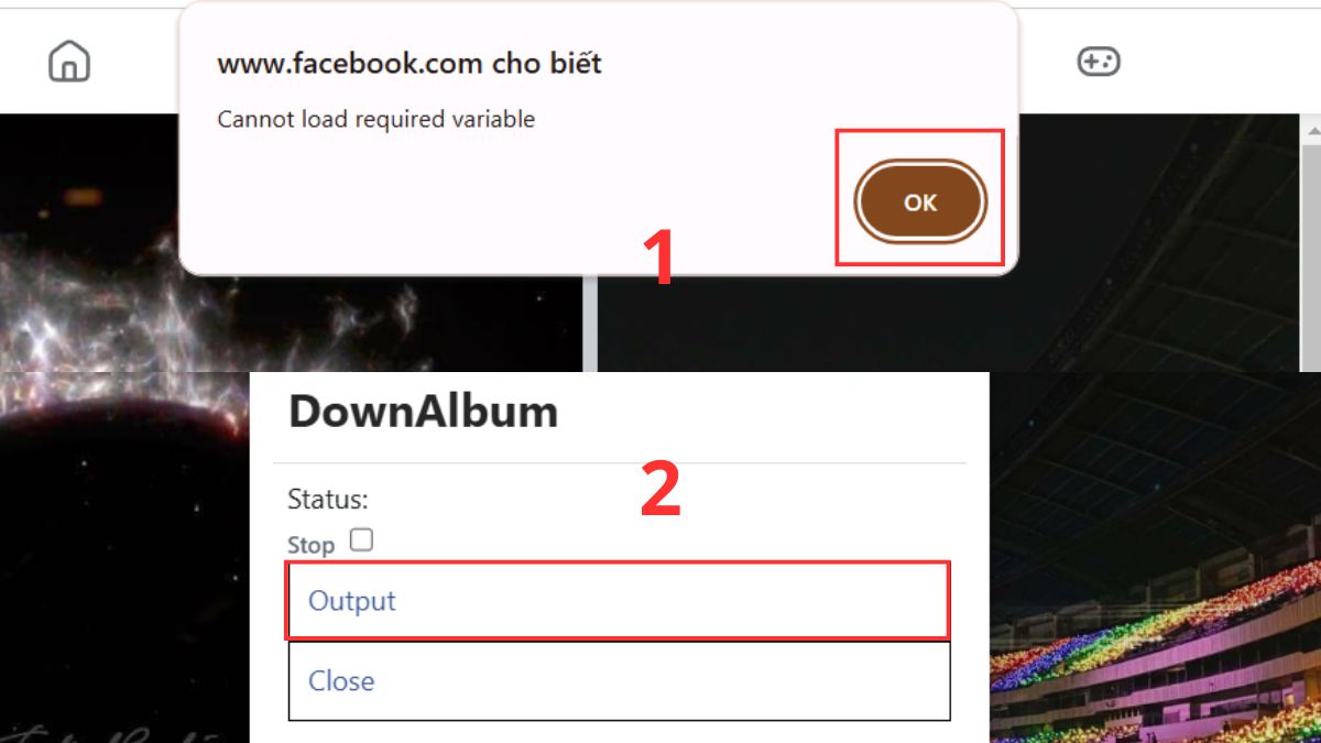 Tải hàng loạt ảnh Facebook - bước 4