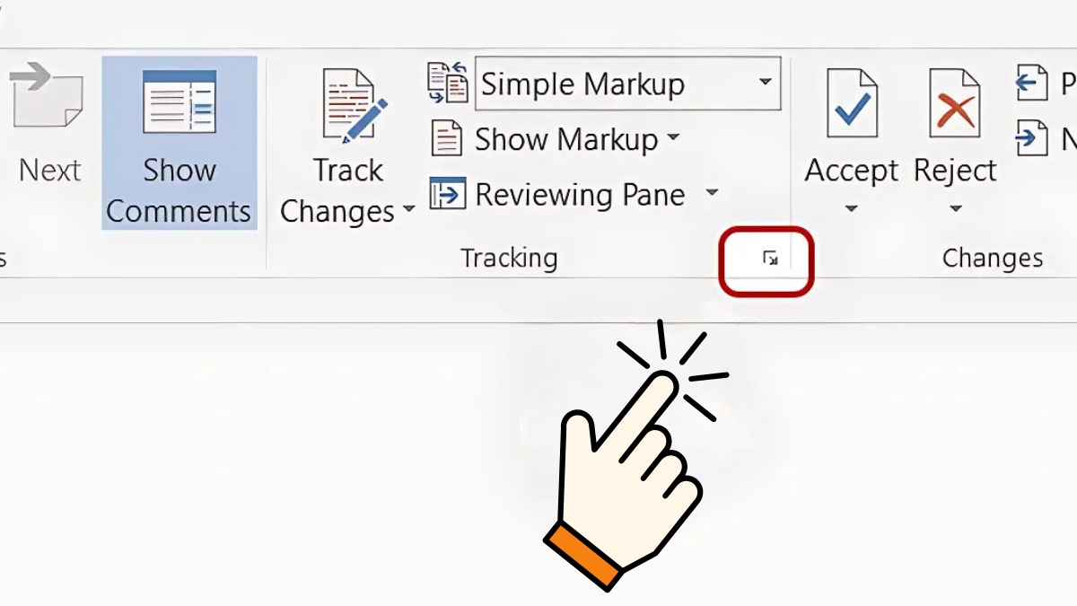 Cách sử dụng Track Changes trong Word thay đổi tên người dùng - bước 1