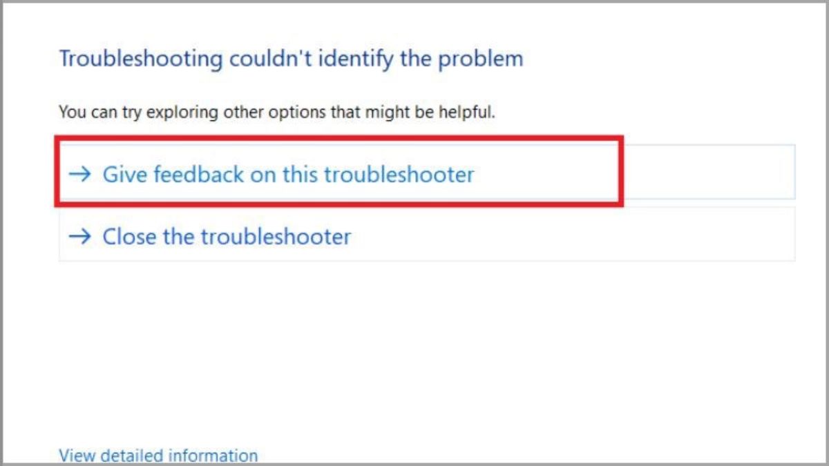 Nên làm gì khi Troubleshooting không phát hiện lỗi