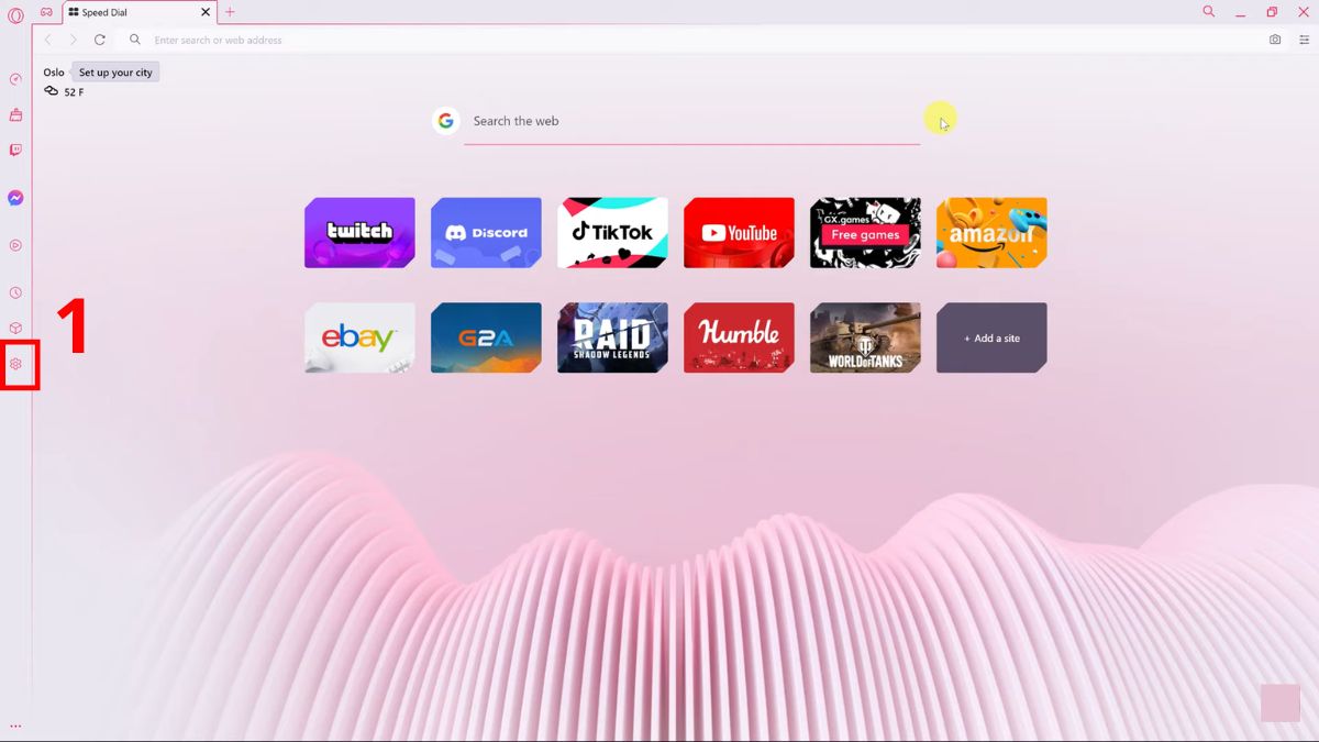 Cách sử dụng VPN trên trình duyệt Opera trên window và linux - bước 1
