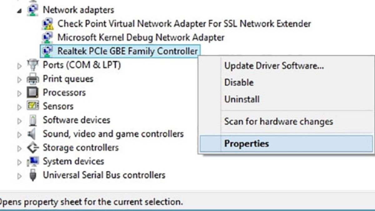 Kiểm tra Driver Wifi bước 2,3
