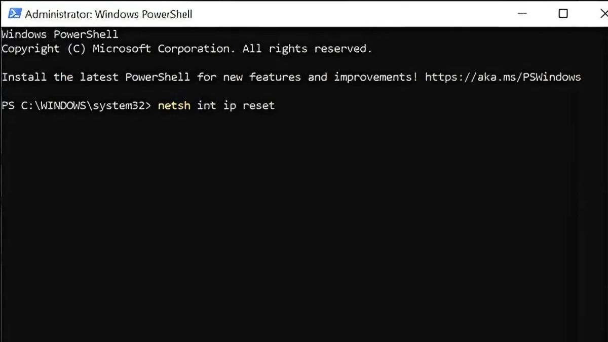 Reset TCP/IP Stack khắc phục lỗi limited access khi kết nối wifi bước 2