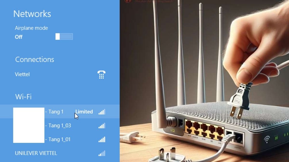 Tại sao wifi bị limited access