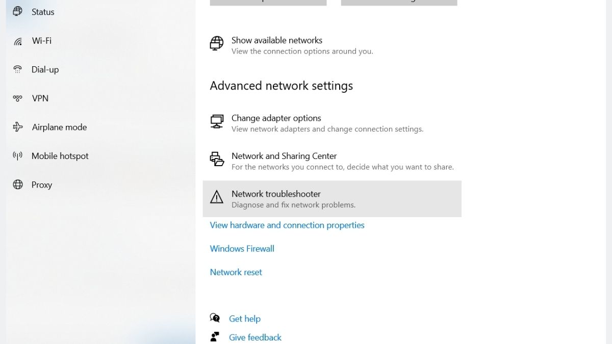 Running Network Adapter Troubleshooter bước 3