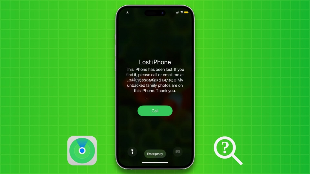 Bật chế độ Lost Mode