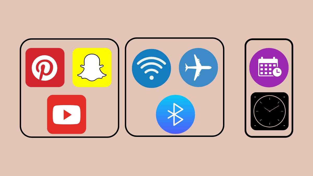 Các loại icon phổ biến trên điện thoại