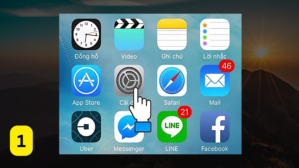 Cách bật Find My trên iPhone - Bước 1