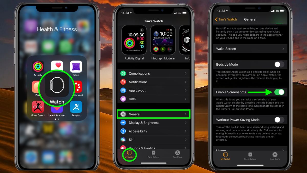 Chụp màn hình iPhone 11 qua Apple Watch - Bước 3