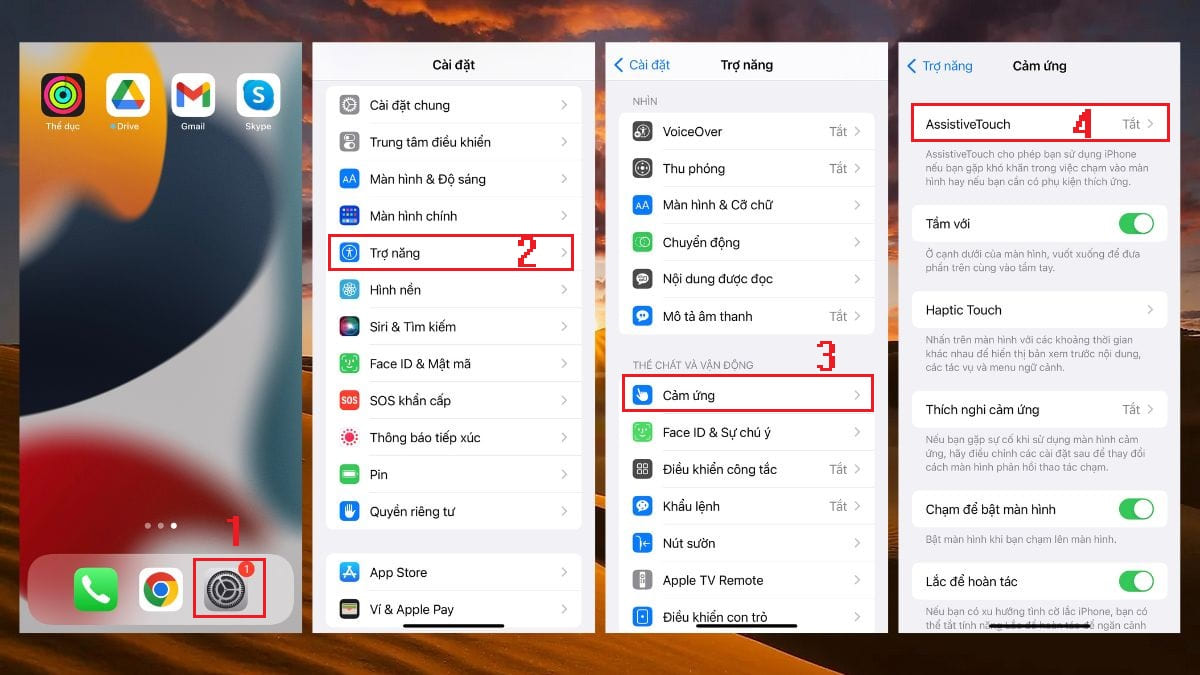 Cách chụp ảnh màn hình iPhone 11 bằng nút Home ảo - Bước 2