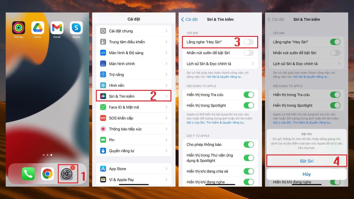 Sử dụng Siri để chụp ảnh màn hình iPhone 11 - Bước 2