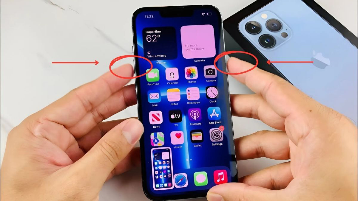 Cách chụp màn hình iPhone 13 bằng phím tắt