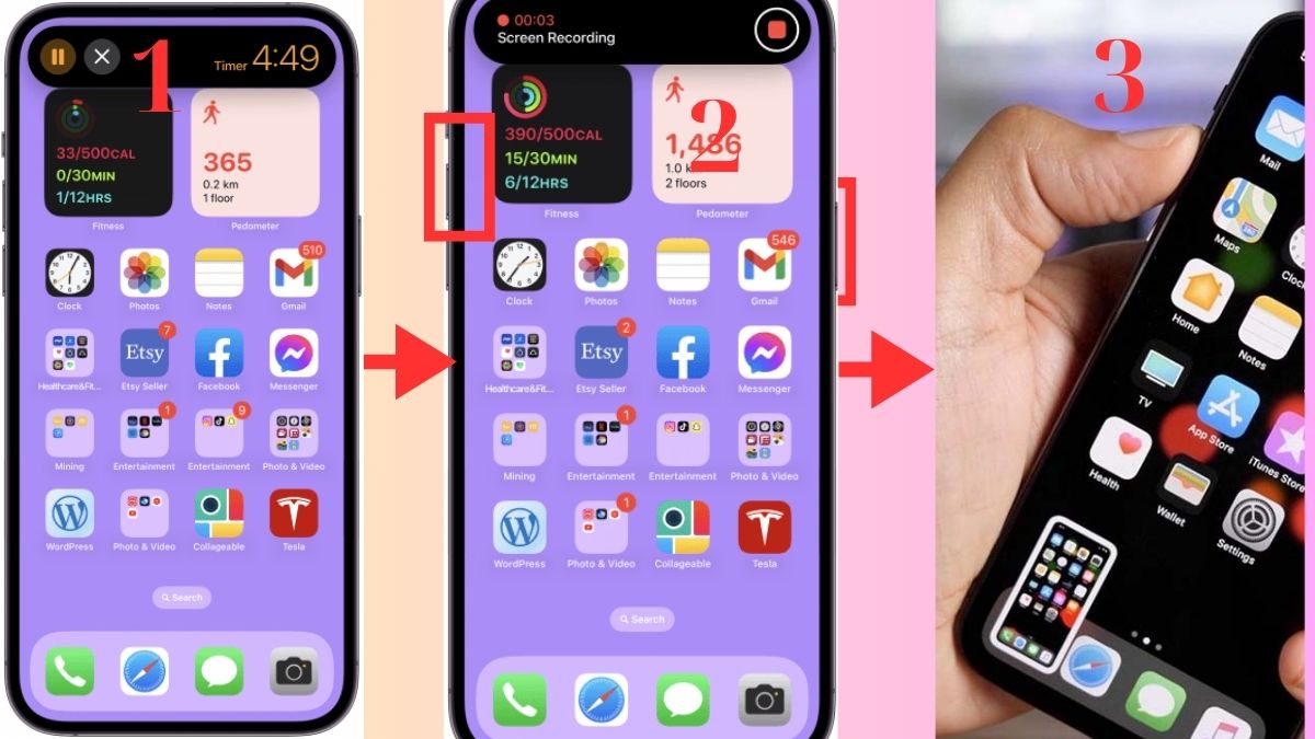 Cách chụp màn hình iPhone 14 Pro max