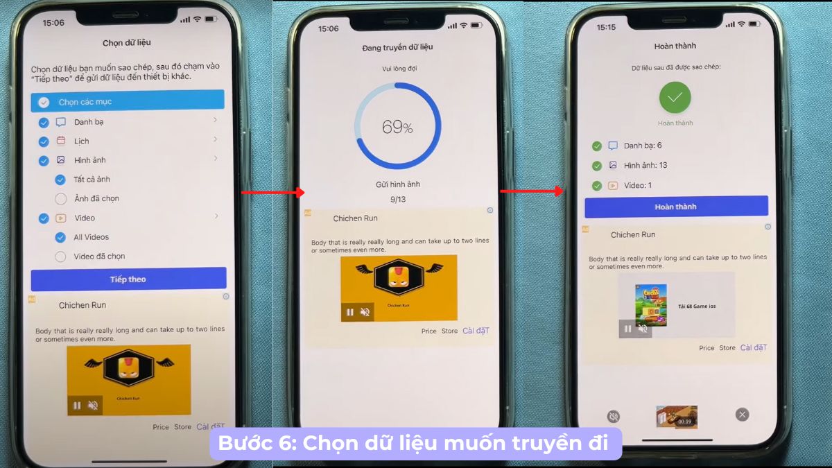 Chuyển dữ liệu từ iPhone sang Android bằng app Copy My Data - Bước 6