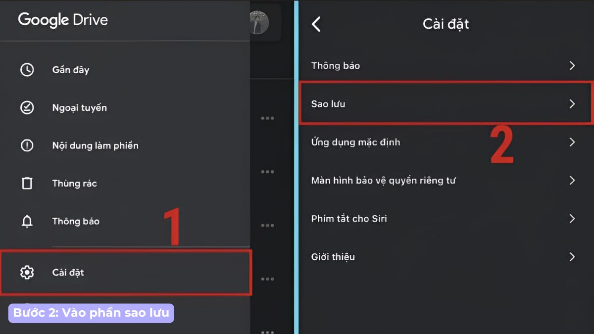 Cách chuyển dữ liệu iPhone sang Android bằng Google Drive - Bước 2