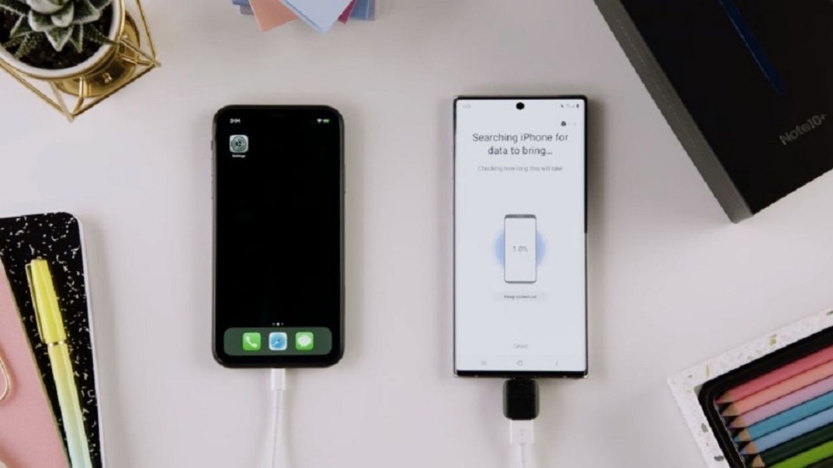 Cách chuyển dữ liệu từ iPhone sang Android qua cáp