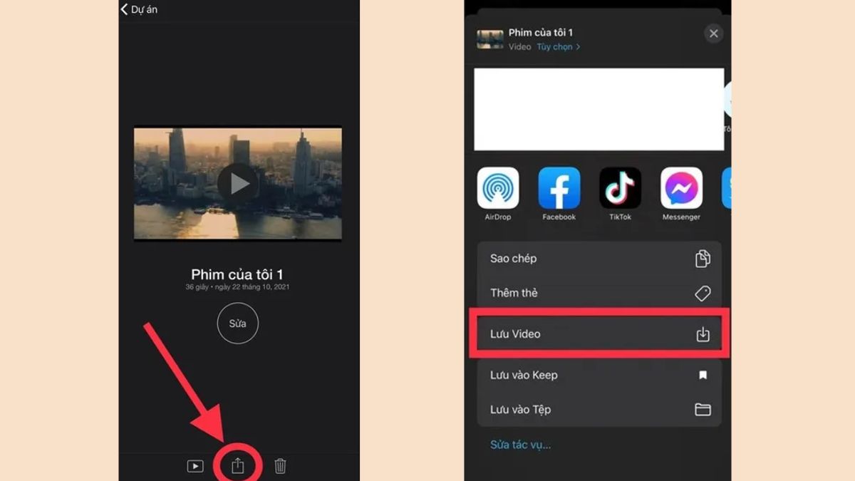 Cách ghép nhạc vào video trên iPhone - Bước 3