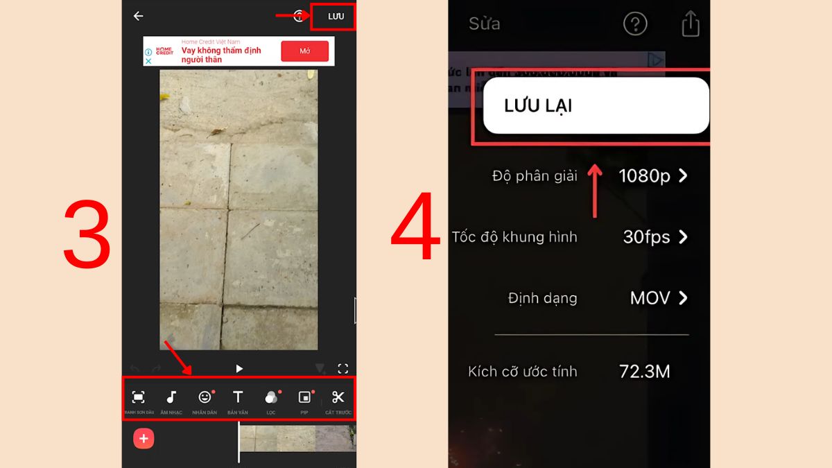 Hướng dẫn cách ghép nhiều video thành 1 trên iPhone - Bước 3