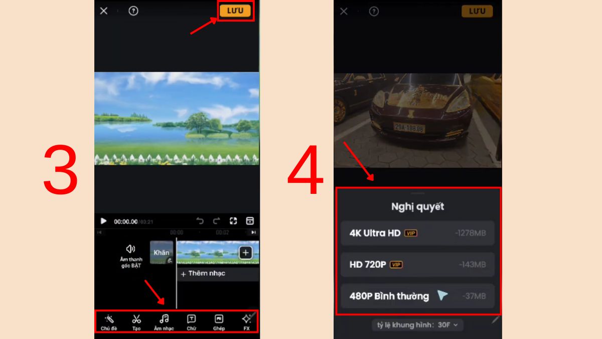 Ghép video trên iPhone miễn phí bằng VivaVideo - Bước 3