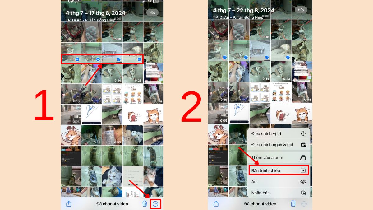 Cách ghép video trên iPhone không cần phần mềm - Bước 1