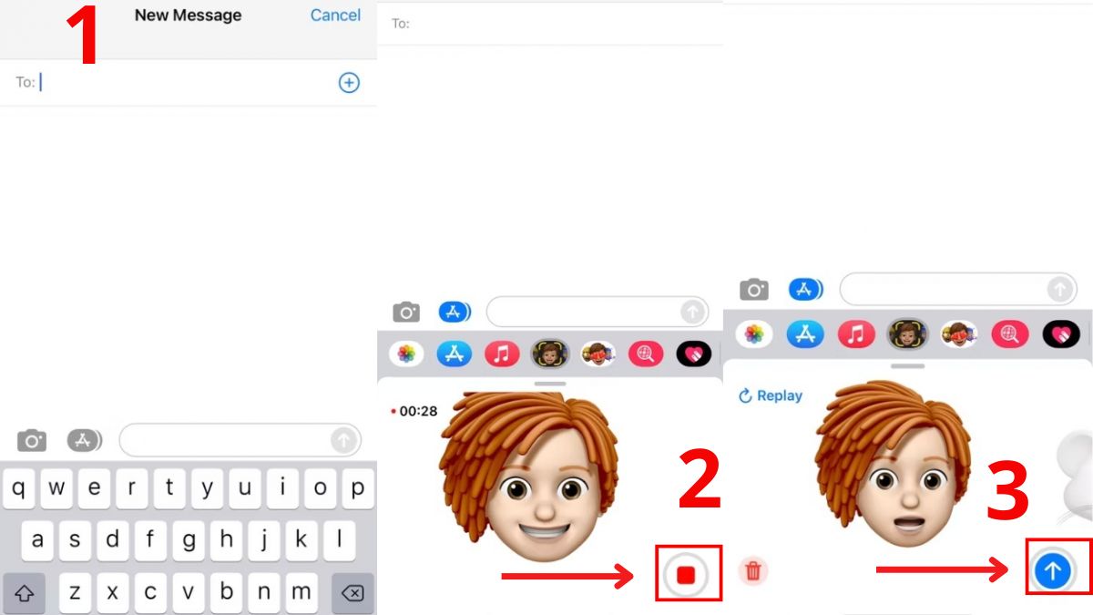 Cách gửi video Emoji
