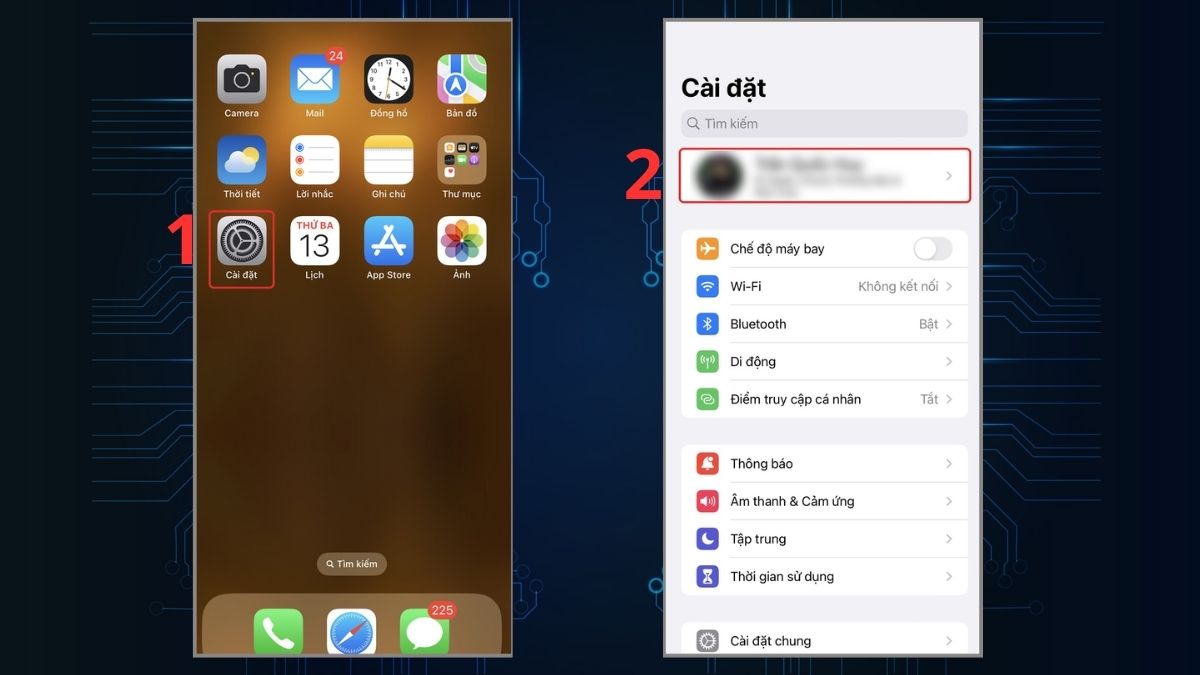 Hướng dẫn cách lưu mật khẩu trên iPhone - Bước 1