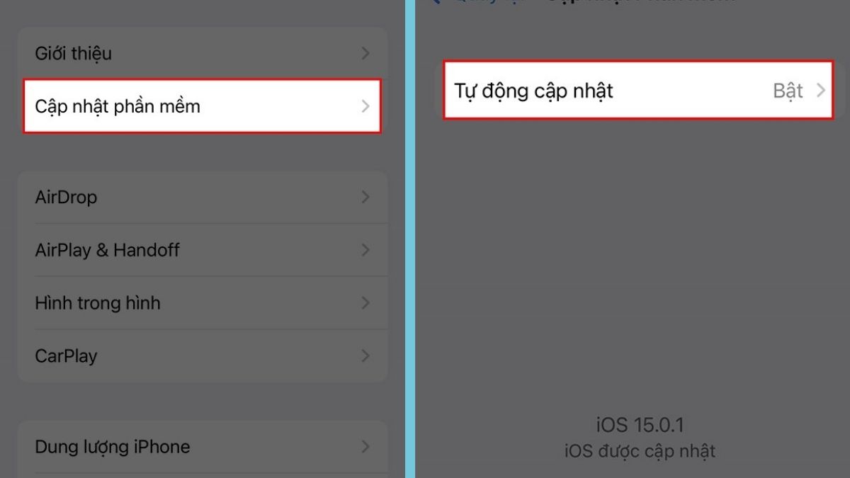 Cập nhật phiên bản iOS mới nhất - Bước 2