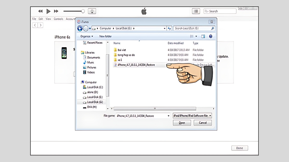 Tìm đến file firmware
