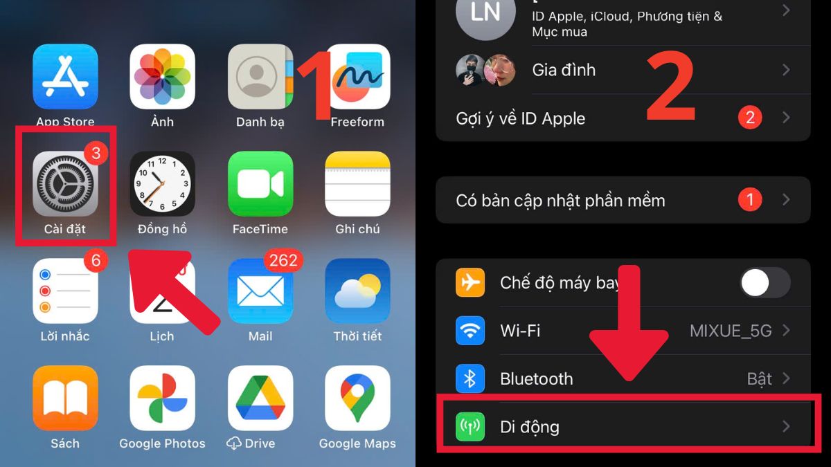 Cách sử dụng eSIM - Bước 1