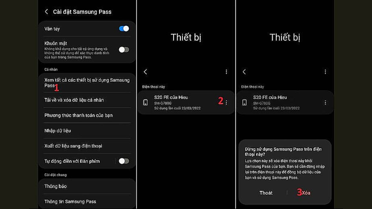 Cách tắt Samsung Pass - Bước 2