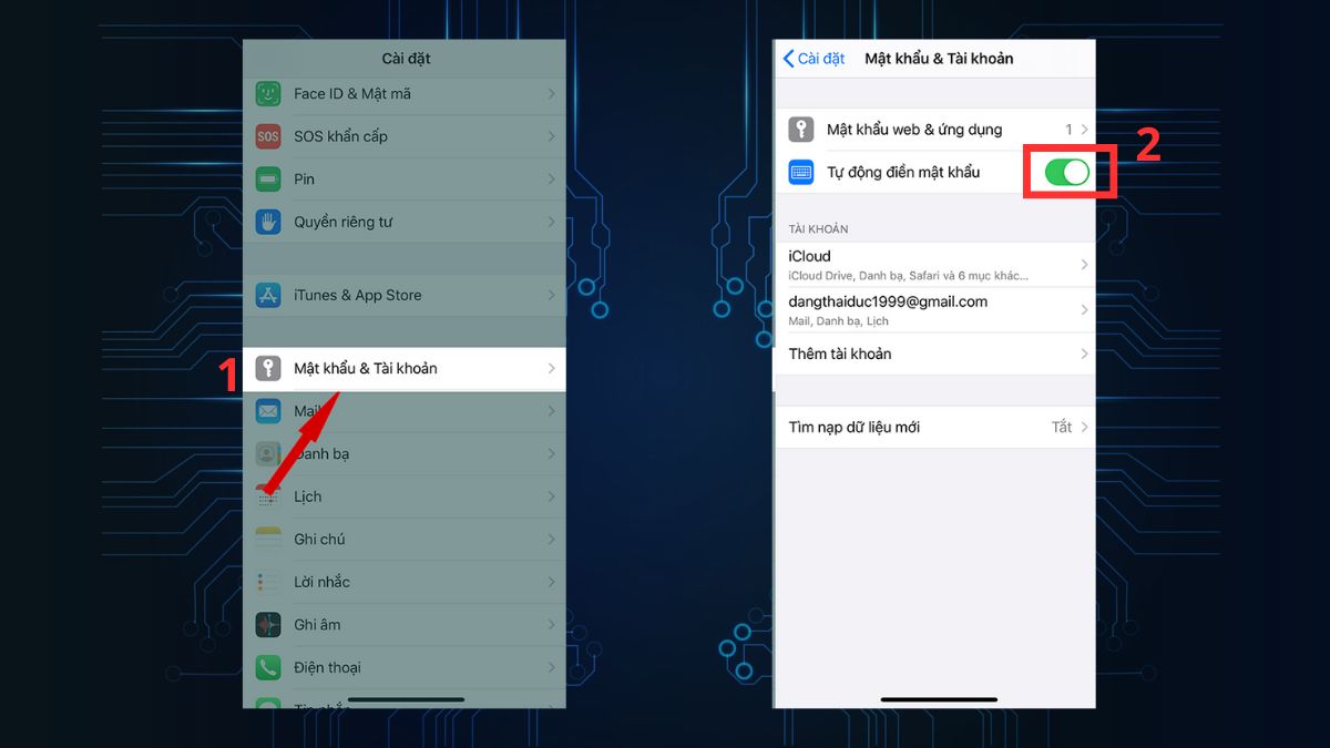 Cách tắt tính năng lưu mật khẩu trên iPhone