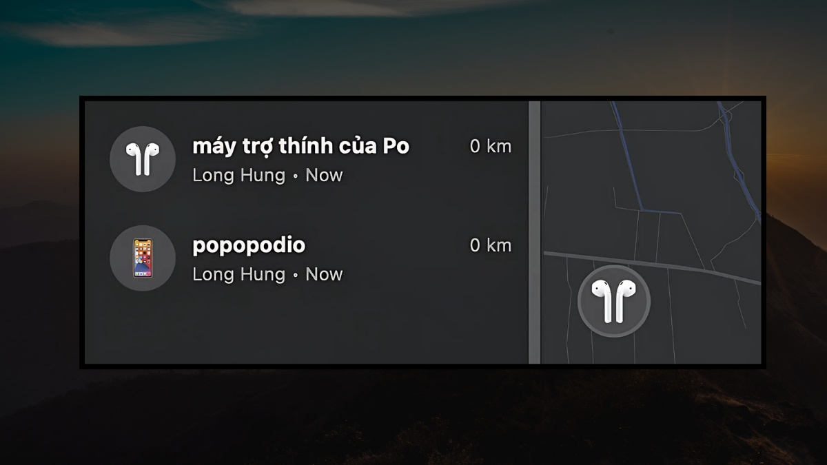 Thêm iPad, Apple Watch, AirPods vào Find My
