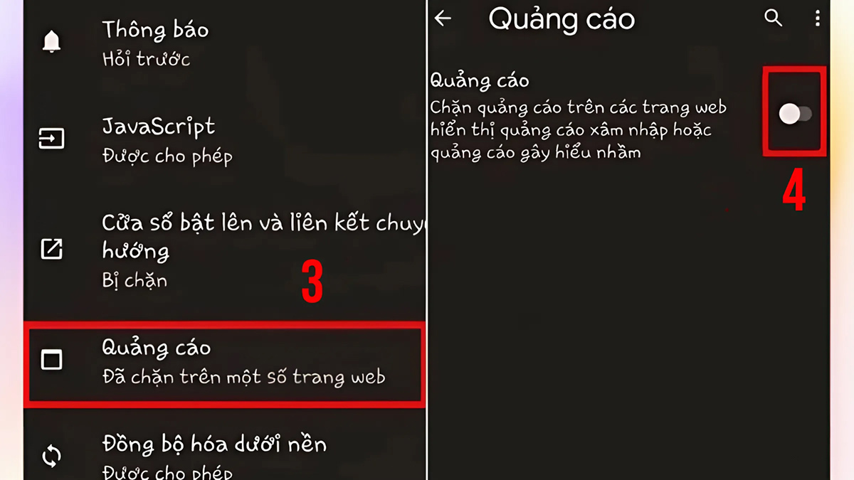 Cách chặn quảng cáo trên trình duyệt Chrome - Bước 2