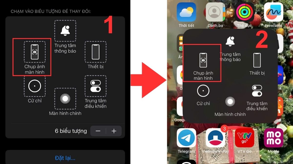 Cách chụp màn hình iPhone 14 bằng nút Home ảo - Bước 3