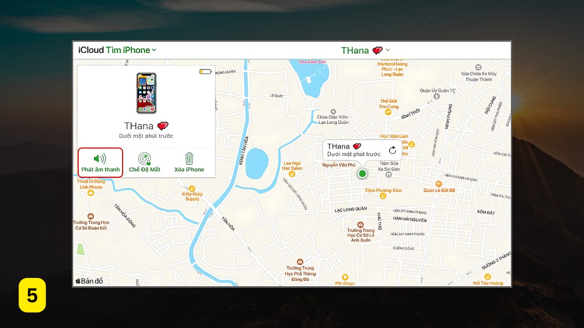 Cách sử dụng định vị bằng Find My trên iCloud - Bước 5