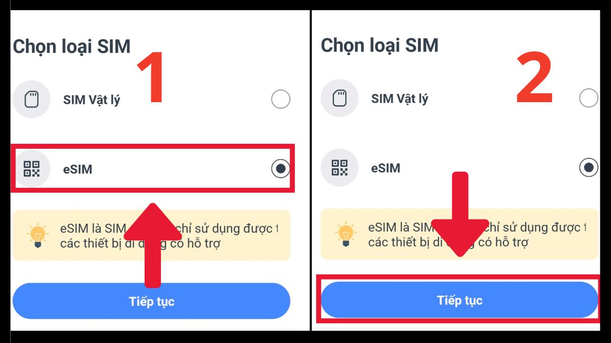 Đổi eSIM mạng VinaPhone trên iPhone - Bước 4