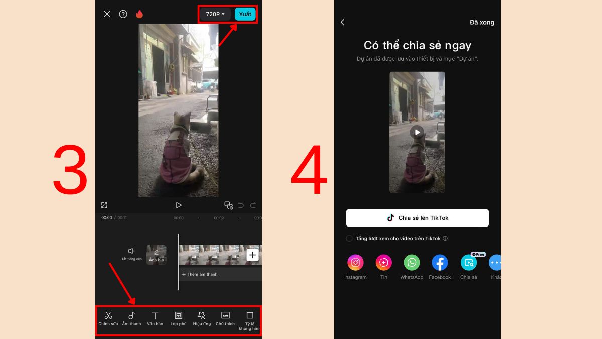 Cách ghép 2 video thành 1 trên iPhone bằng Capcut - Bước 3