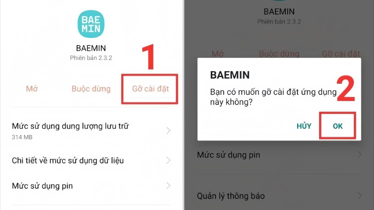 Gỡ bỏ các ứng dụng không sử dụng trên OPPO - Bước 3
