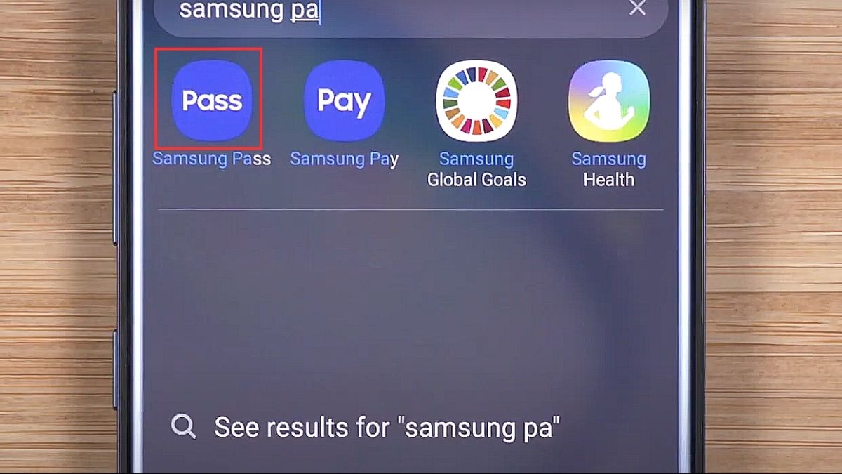 Hướng dẫn thiết lập Samsung Pass cho điện thoại - Bước 1